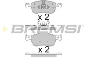 BREMSI BP3791 - B. PADS FORD