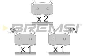 BREMSI BP3792 - B. PADS ALFA ROMEO