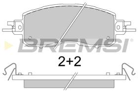 BREMSI BP3797 - B. PADS NISSAN