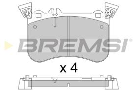 BREMSI BP3802 - B. PADS MERCEDES-BENZ