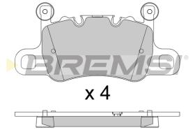 BREMSI BP3804 - B. PADS BENTLEY, PORSCHE