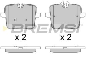 BREMSI BP3805 - B. PADS BMW, ROLLS-ROYCE