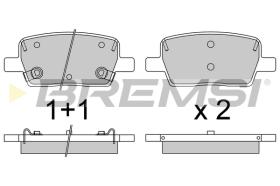 BREMSI BP3812 - B. PADS CHEVROLET, CADILLAC