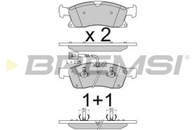 BREMSI BP3814 - B. PADS MASERATI