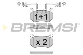 BREMSI BP3816 - B. PADS ALFA ROMEO