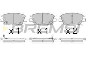 BREMSI BP3817 - B. PADS OPEL