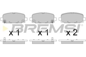 BREMSI BP3818 - B. PADS JEEP