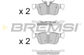 BREMSI BP3819 - B. PADS VOLVO