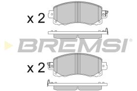 BREMSI BP3821 - B. PADS SUBARU