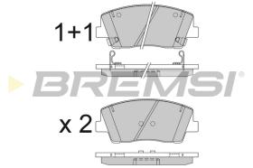 BREMSI BP3824 - B. PADS KIA