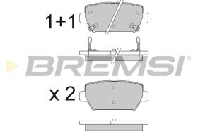 BREMSI BP3827 - B. PADS MITSUBISHI