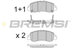 BREMSI BP3828 - B. PADS MITSUBISHI