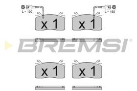 BREMSI BP3833 - B. PADS ALFA ROMEO