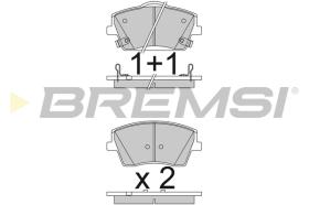 BREMSI BP3834 - B. PADS VOLVO