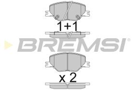 BREMSI BP3835 - B. PADS OPEL