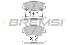 BREMSI BP3837 - B. PADS SSANGYONG