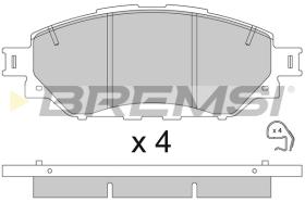 BREMSI BP3838 - B. PADS TOYOTA