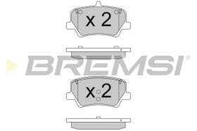 BREMSI BP3839 - B. PADS VOLVO