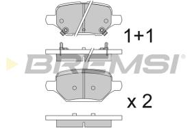 BREMSI BP3840 - B. PADS OPEL