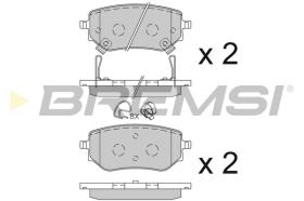 BREMSI BP3843 - B. PADS MERCEDES-BENZ