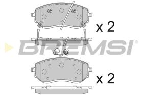 BREMSI BP3844 - B. PADS MERCEDES-BENZ