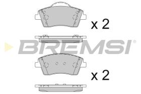 BREMSI BP3845 - B. PADS VOLVO