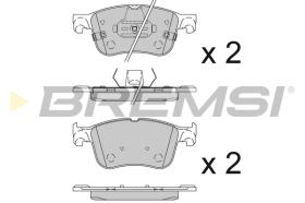 BREMSI BP3847 - B. PADS FORD