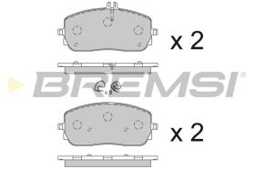 BREMSI BP3854 - B. PADS MERCEDES-BENZ