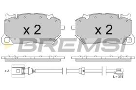 BREMSI BP3856 - B. PADS PORSCHE