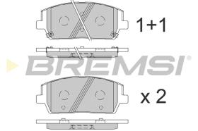 BREMSI BP3860 - B. PADS HYUNDAI