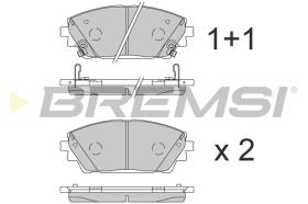 BREMSI BP3861 - B. PADS MAZDA