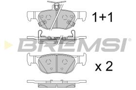 BREMSI BP3862 - B. PADS MAZDA