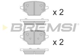 BREMSI BP3863 - B. PADS OPEL, PEUGEOT, CITROEN