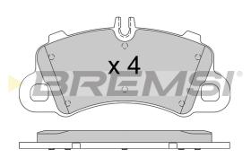 BREMSI BP3866 - B. PADS PORSCHE