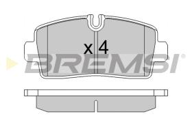 BREMSI BP3867 - B. PADS IVECO