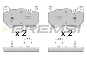 BREMSI BP3869 - B. PADS AUDI