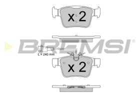 BREMSI BP3870 - B. PADS ALFA ROMEO, MASERATI