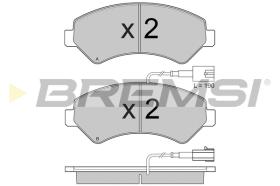 BREMSI BP3871 - B. PADS FIAT, PEUGEOT, CITROEN