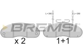 BREMSI BP7242 - B. PADS RENAULT, NISSAN