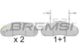 BREMSI BP7243 - B. PADS RENAULT