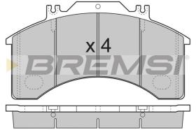 BREMSI BP7251 - B. PADS IVECO EUROCARGO I III 120 E 18,