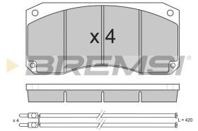 BREMSI BP7256 - B. PADS RENAULT TRUCKS R R 380.26