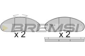 BREMSI BP7261 - B. PADS MERCEDES BENZ O 100 CITY