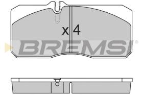 BREMSI BP7267 - B. PADS MAN M 2000 L 12.224 LC, LLC, LRC