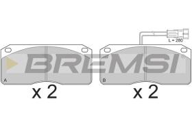 BREMSI BP7271 - B. PADS NISSAN ATLEON 140.75