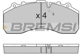 BREMSI BP7278 - B. PADS BOVA LEXIO LD 123, LD 130