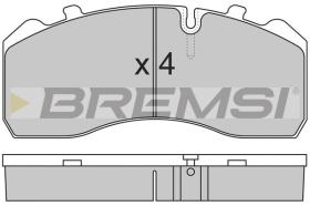 BREMSI BP7284 - B. PADS IVECO EUROCARGO I III 130 E 28 T