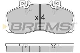 BREMSI BP7289 - B. PADS IVECO EUROCARGO I III 60 E 14 K