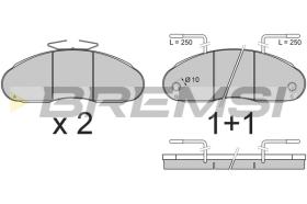 BREMSI BP7307 - B. PADS NISSAN