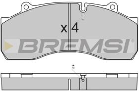 BREMSI BP7308 - B. PADS SCANIA 4  SERIES 114 G 340